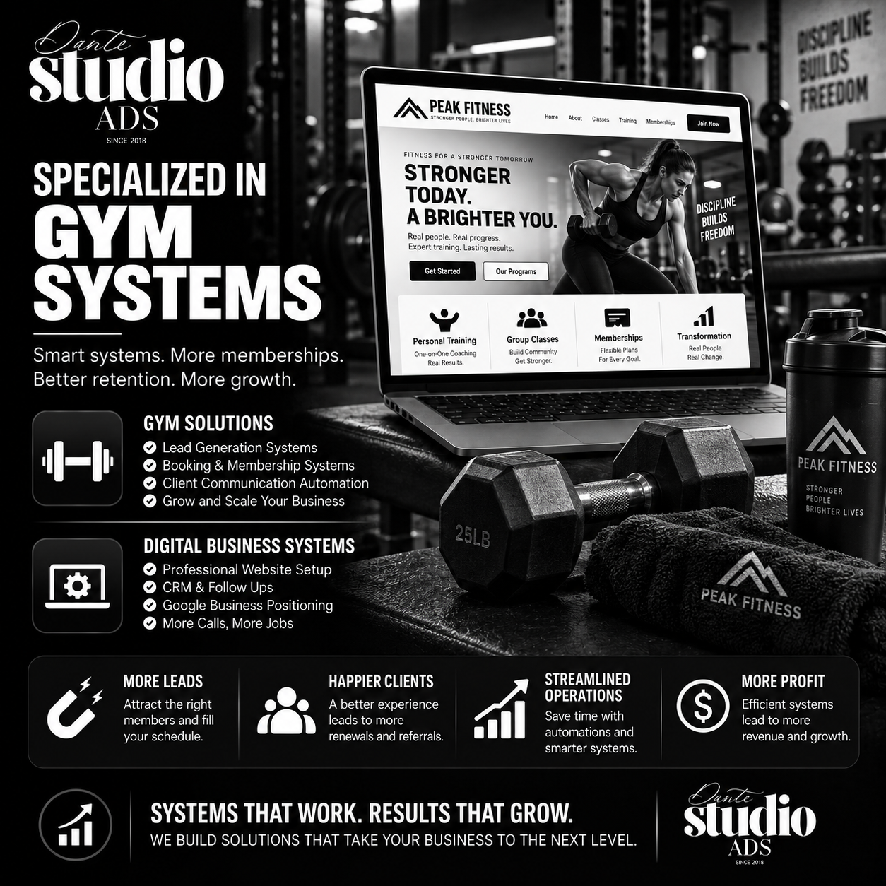Dante Studio ADS specialized business system showcase 16